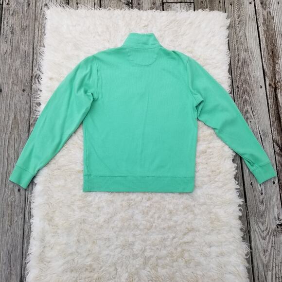 1/4 Zip Pullover Mint Green 100% Pima Cotton Vineyard Vines Size XS Sweatshirt - Picture 7 of 8